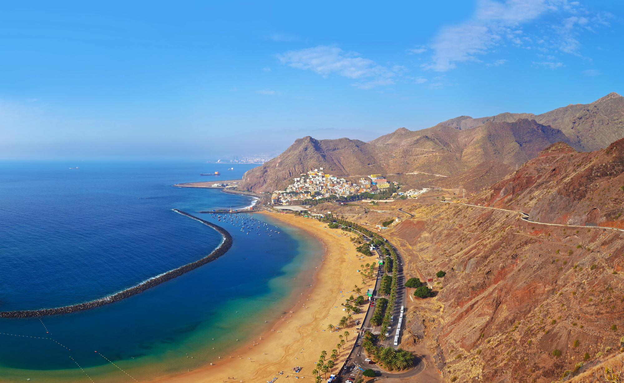 Playa de las Teresitas en Tenerife, Islas Canarias