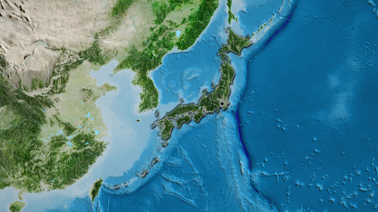 Imagen aérea de Japón